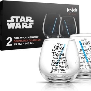 Star Wars Obj-Wan Kenobi Glass Set 15oz- NEW